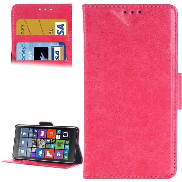 Retro Oil PU Leather Case with Card Slots & Wallet & Holder for Microsoft Lumia 640