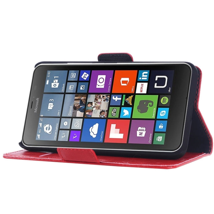 Retro Oil PU Leather Case with Card Slots & Wallet & Holder for Microsoft Lumia 640