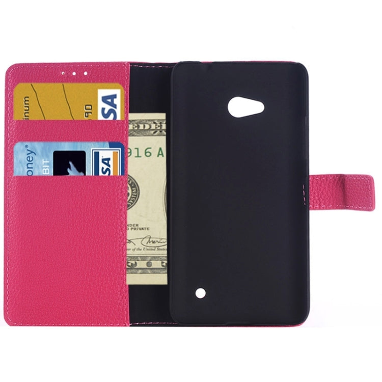 Litchi Texture Flip Leather Case with Holder & Card Slots & Wallet for Microsoft Lumia 640