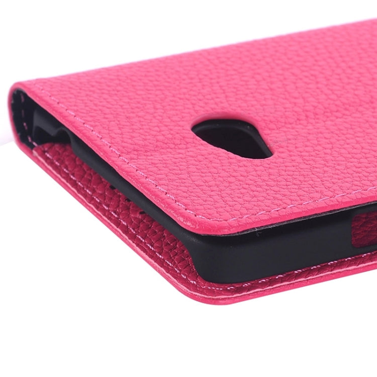 Litchi Texture Flip Leather Case with Holder & Card Slots & Wallet for Microsoft Lumia 640
