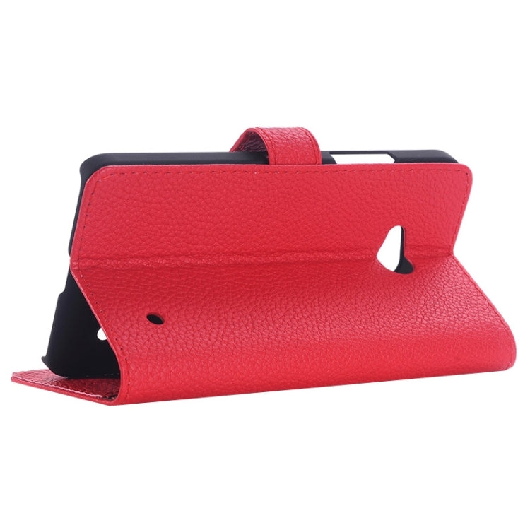 Litchi Texture Flip Leather Case with Holder & Card Slots & Wallet for Microsoft Lumia 640