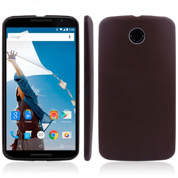 Ultrathin PU Leather Back Cover Protective Case for Google Nexus 6