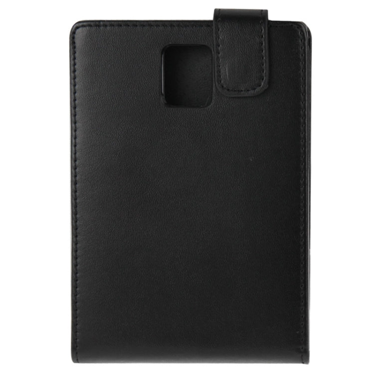 Vertical Flip Magnetic Snap Leather Case for BlackBerry Passport / Q30(Black)