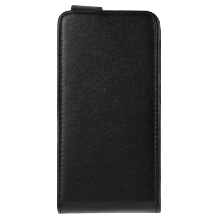 Vertical Flip Magnetic Snap Leather Case for Wiko Jimmy(Black)