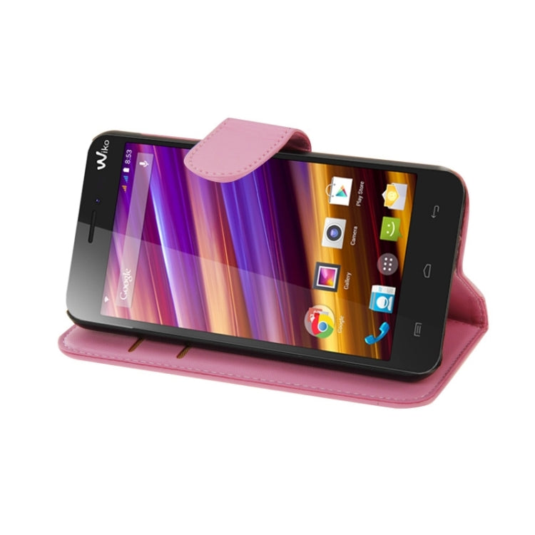 Horizontal Flip Magnetic Buckle PU Leather Case with Holder & Card Slot & Wallet for Wiko Jimmy