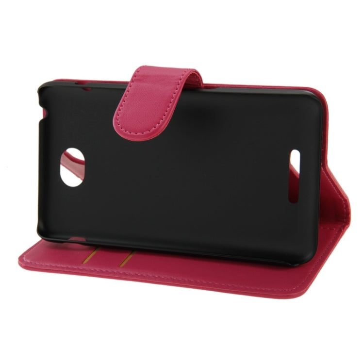 Horizontal Flip Magnetic Buckle PU Leather Case with Holder & Card Slot & Wallet for Sony Xperia E4