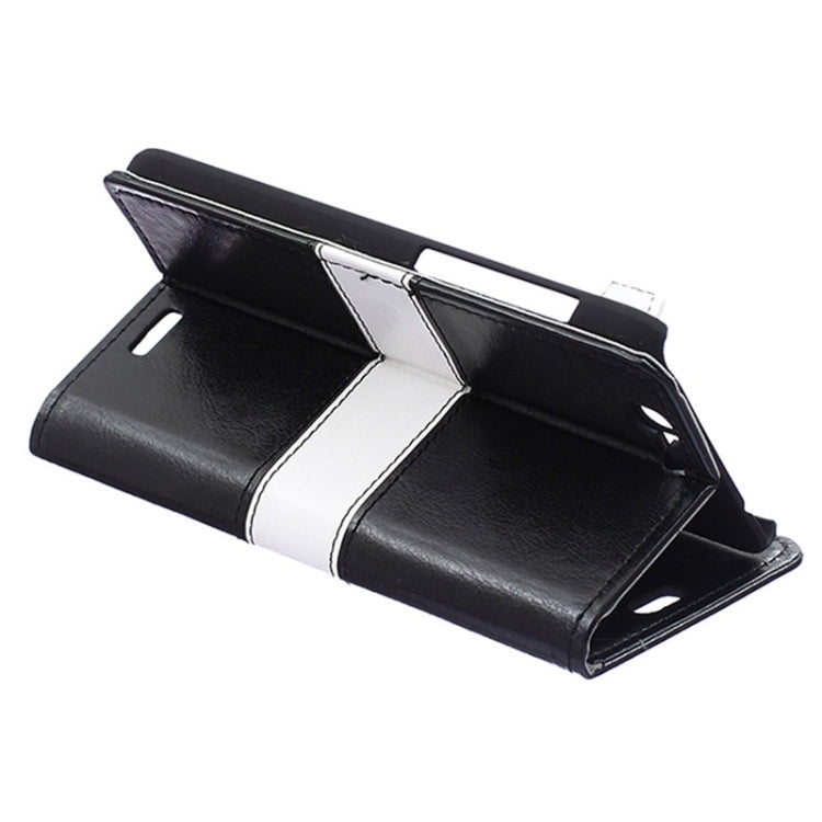 Color Matching Flip Leather Case with Holder & Card Slots & Wallet for Huawei Ascend G7