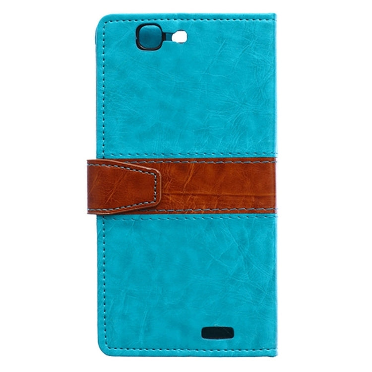 Color Matching Flip Leather Case with Holder & Card Slots & Wallet for Huawei Ascend G7