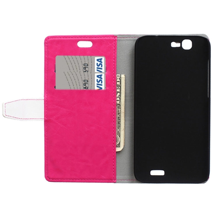 Color Matching Flip Leather Case with Holder & Card Slots & Wallet for Huawei Ascend G7