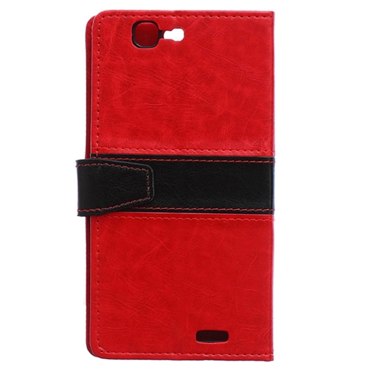 Color Matching Flip Leather Case with Holder & Card Slots & Wallet for Huawei Ascend G7