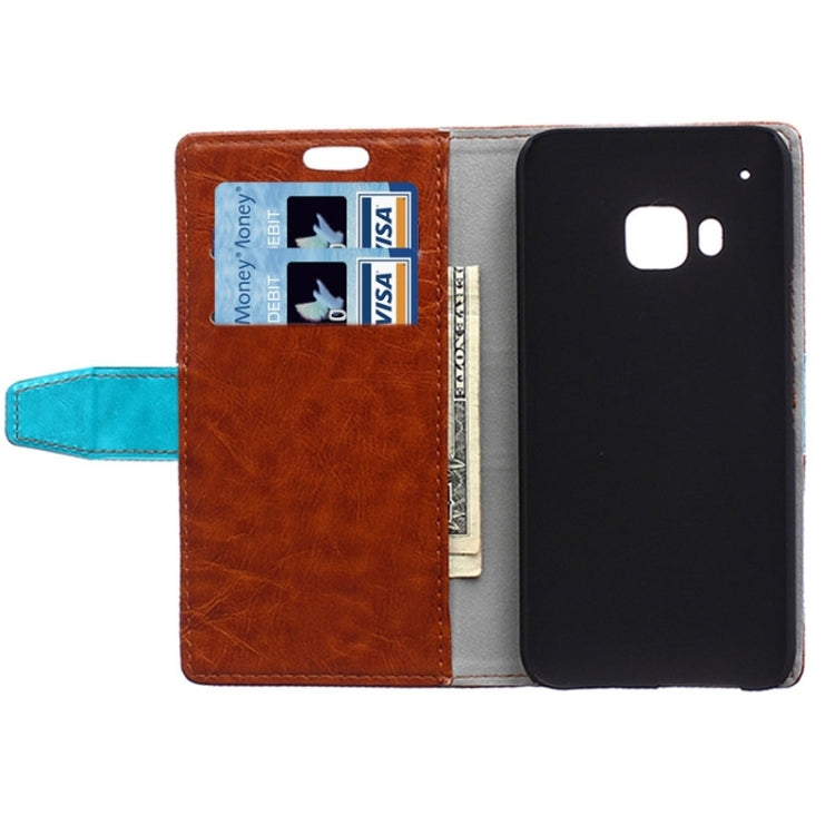 Color Matching Flip Leather Case with Holder & Card Slots & Wallet for HTC One M9