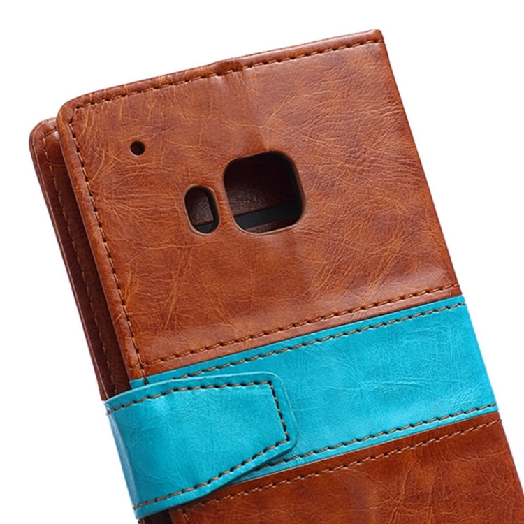Color Matching Flip Leather Case with Holder & Card Slots & Wallet for HTC One M9
