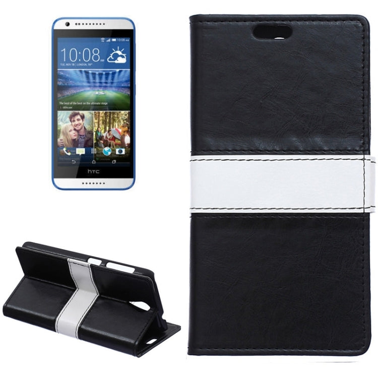 Color Matching Flip Leather Case with Holder & Card Slots & Wallet for HTC Desire 620