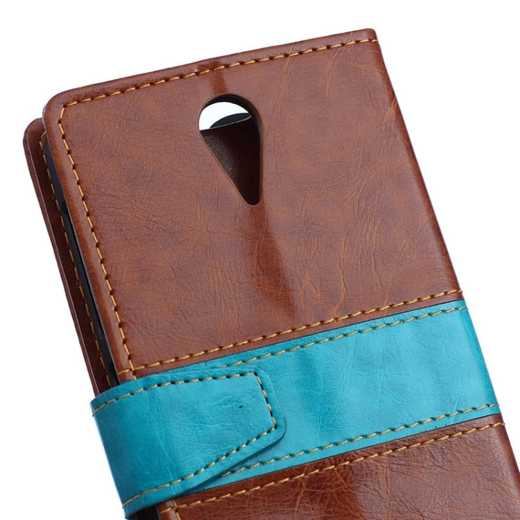 Color Matching Flip Leather Case with Holder & Card Slots & Wallet for HTC Desire 620