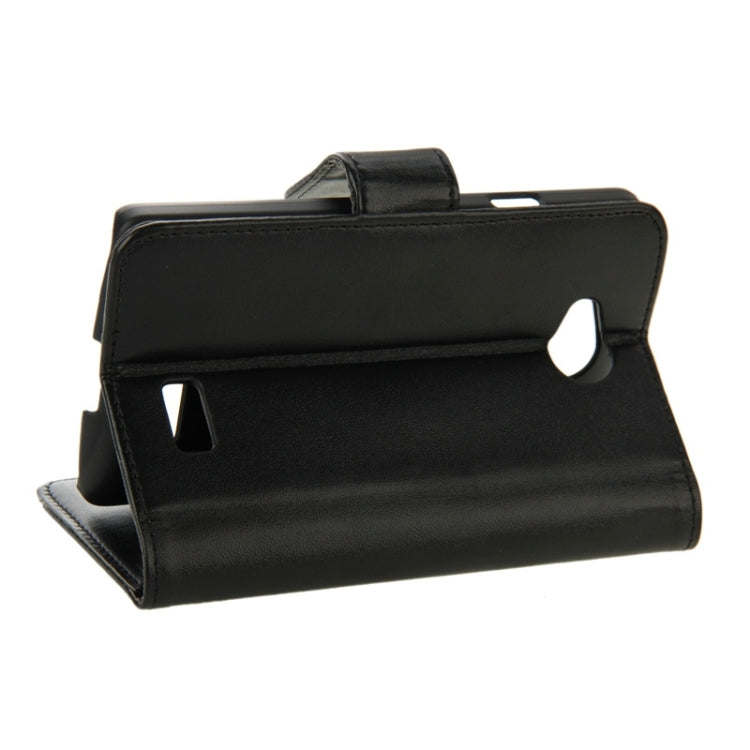 Horizontal Flip Magnetic Buckle PU Leather Case with Holder & Card Slot & Wallet for LG Optimus F60