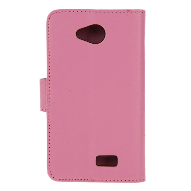 Horizontal Flip Magnetic Buckle PU Leather Case with Holder & Card Slot & Wallet for LG Optimus F60