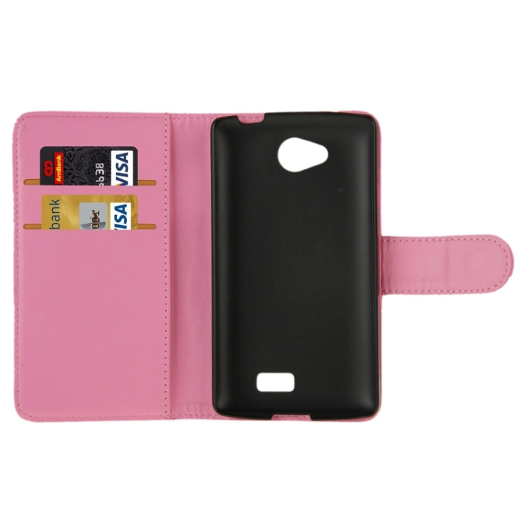 Horizontal Flip Magnetic Buckle PU Leather Case with Holder & Card Slot & Wallet for LG Optimus F60