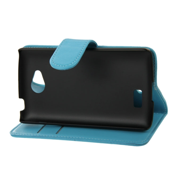 Horizontal Flip Magnetic Buckle PU Leather Case with Holder & Card Slot & Wallet for LG Optimus F60