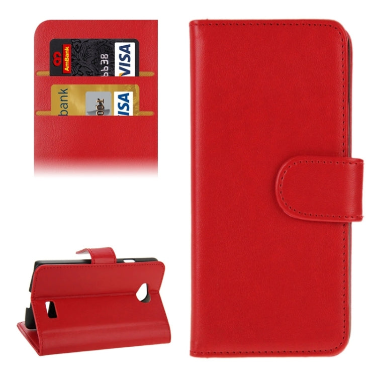Horizontal Flip Magnetic Buckle PU Leather Case with Holder & Card Slot & Wallet for LG Optimus F60