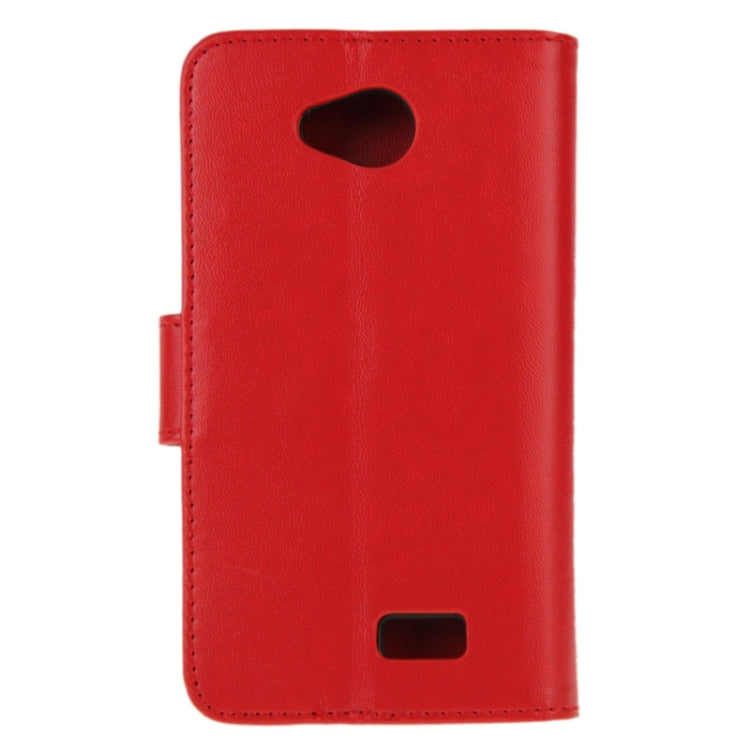 Horizontal Flip Magnetic Buckle PU Leather Case with Holder & Card Slot & Wallet for LG Optimus F60