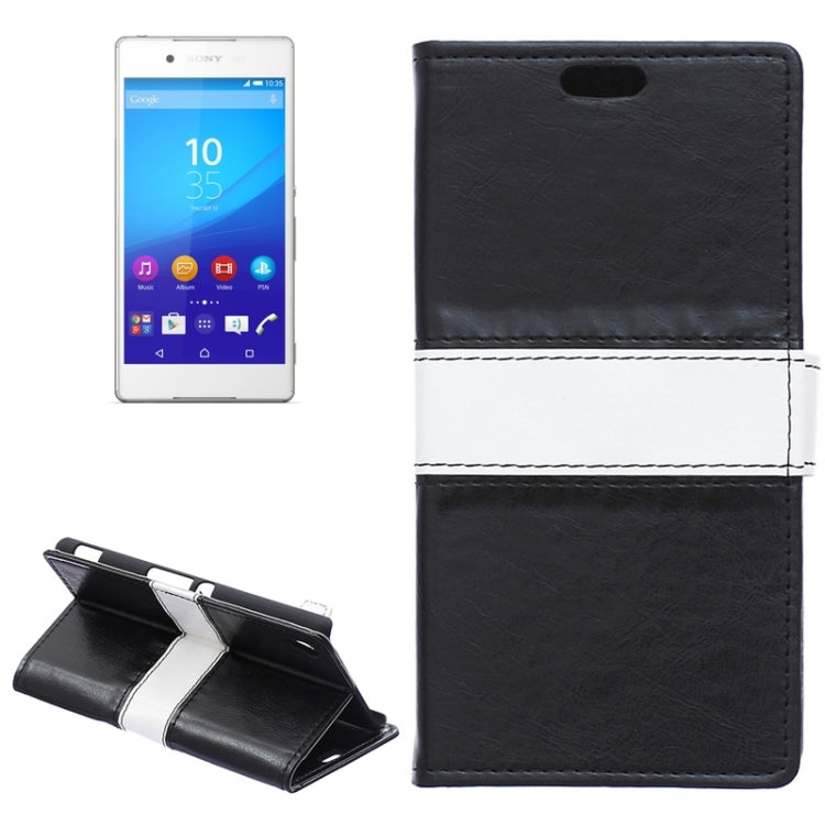 Color Matching Flip Leather Case with Holder & Card Slots & Wallet for Sony Xperia Z4