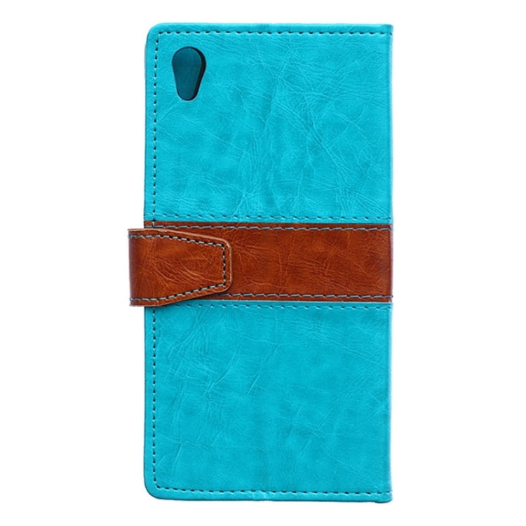 Color Matching Flip Leather Case with Holder & Card Slots & Wallet for Sony Xperia Z4