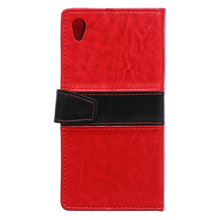 Color Matching Flip Leather Case with Holder & Card Slots & Wallet for Sony Xperia Z4