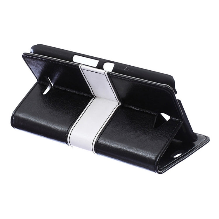 Color Matching Flip Leather Case with Holder & Card Slots & Wallet for Sony Xperia E4