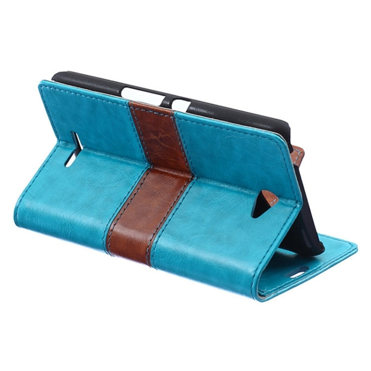 Color Matching Flip Leather Case with Holder & Card Slots & Wallet for Sony Xperia E4
