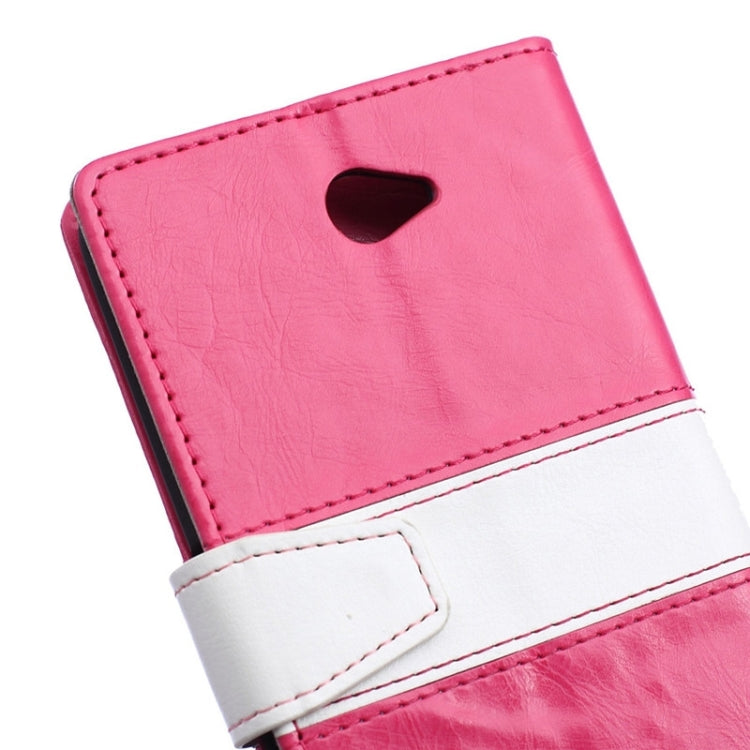 Color Matching Flip Leather Case with Holder & Card Slots & Wallet for Sony Xperia E4