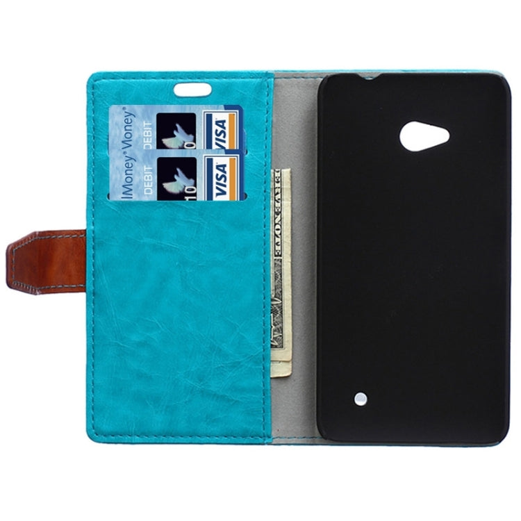 Color Matching Flip Leather Case with Holder & Card Slots & Wallet for Microsoft Lumia 640
