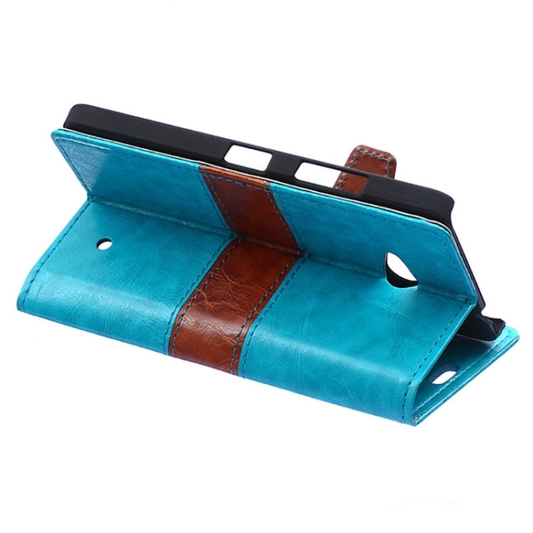 Color Matching Flip Leather Case with Holder & Card Slots & Wallet for Microsoft Lumia 640
