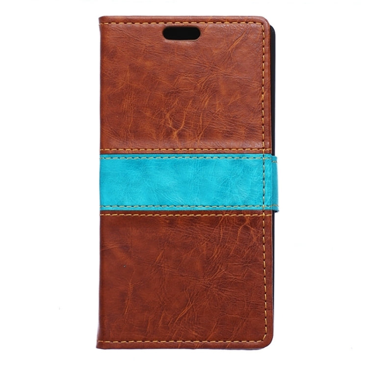 Color Matching Flip Leather Case with Holder & Card Slots & Wallet for Microsoft Lumia 640