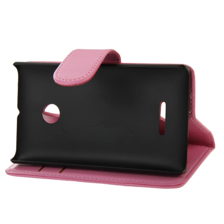 Horizontal Flip Magnetic Buckle PU Leather Case with Holder & Card Slot & Wallet for Microsoft Lumia 435