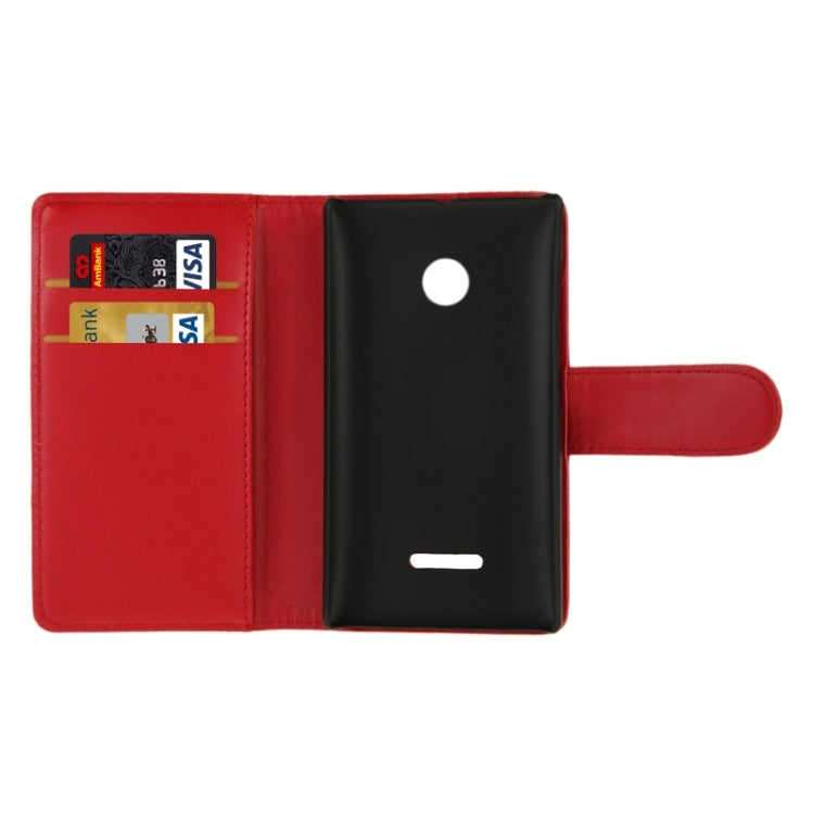Horizontal Flip Magnetic Buckle PU Leather Case with Holder & Card Slot & Wallet for Microsoft Lumia 435