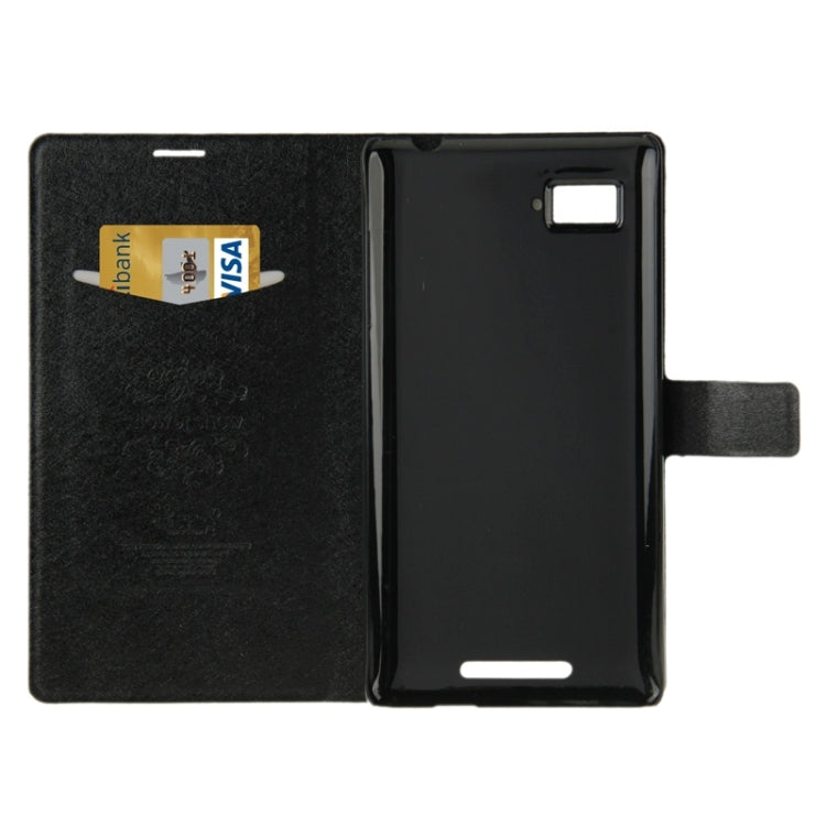 Silk Texture Horizontal Flip Leather Case with Card Slot & Holder for Lenovo Vibe Z / K910