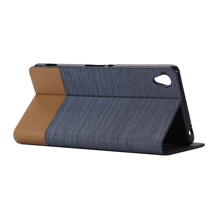 Horizontal Flip Canvas Leather Case with Card Slot & Holder for Sony Xperia Z3