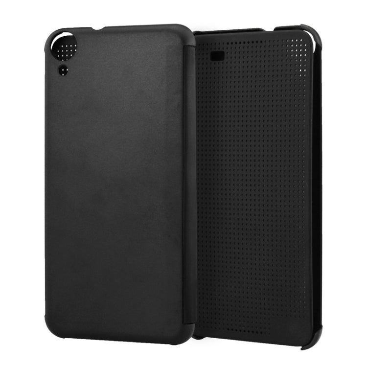 For HTC Desire 820 Smart Flip Dot View Leather Case with Sleep and Wake-up Function