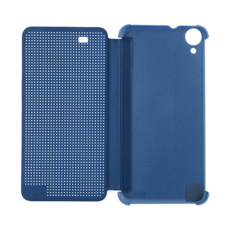 For HTC Desire 820 Smart Flip Dot View Leather Case with Sleep and Wake-up Function