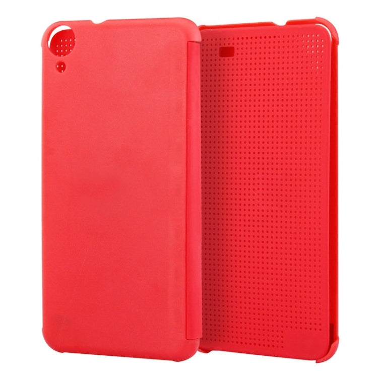 For HTC Desire 820 Smart Flip Dot View Leather Case with Sleep and Wake-up Function