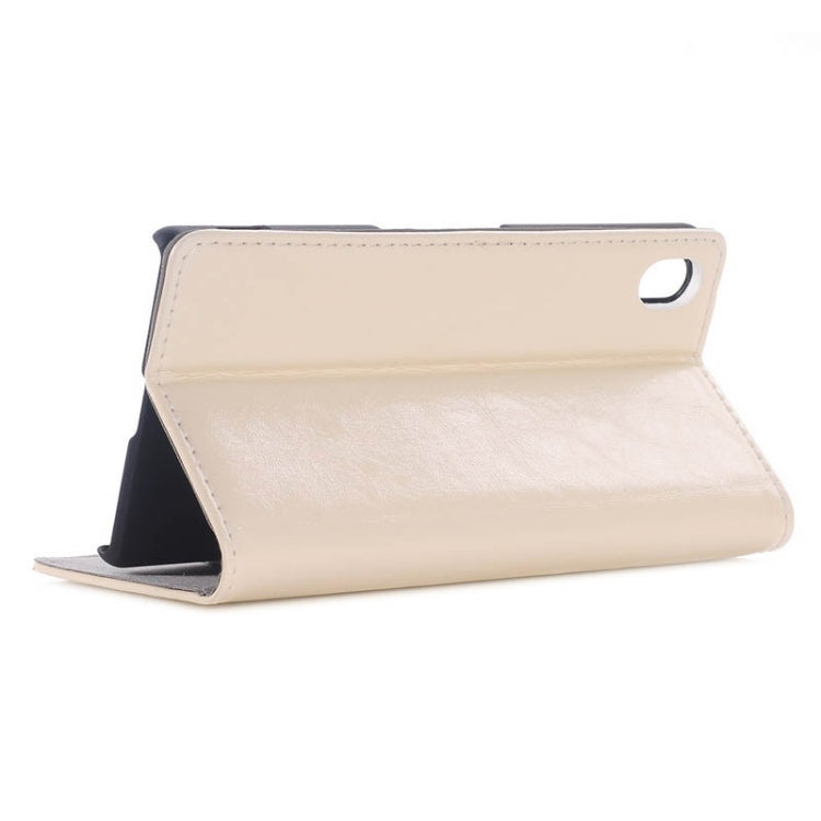 Crazy Horse Texture Horizontal Flip Genuine Leather Case with Card Slots & Holder for Sony Xperia Z3+