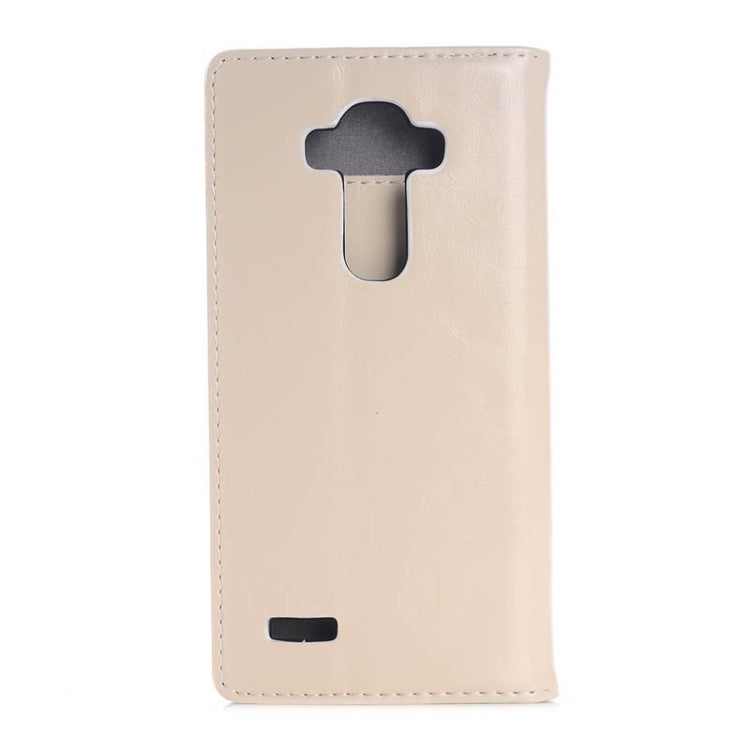 Crazy Horse Texture Horizontal Flip Genuine Leather Case with Card Slots & Holder for LG G4