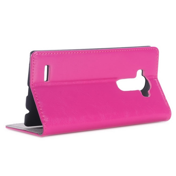 Crazy Horse Texture Horizontal Flip Genuine Leather Case with Card Slots & Holder for LG G4