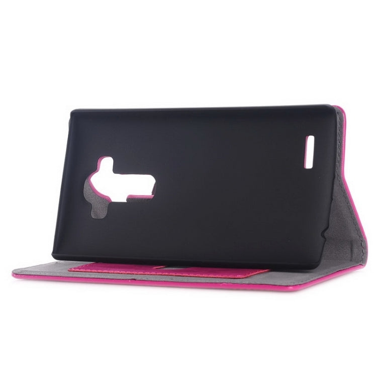 Crazy Horse Texture Horizontal Flip Genuine Leather Case with Card Slots & Holder for LG G4