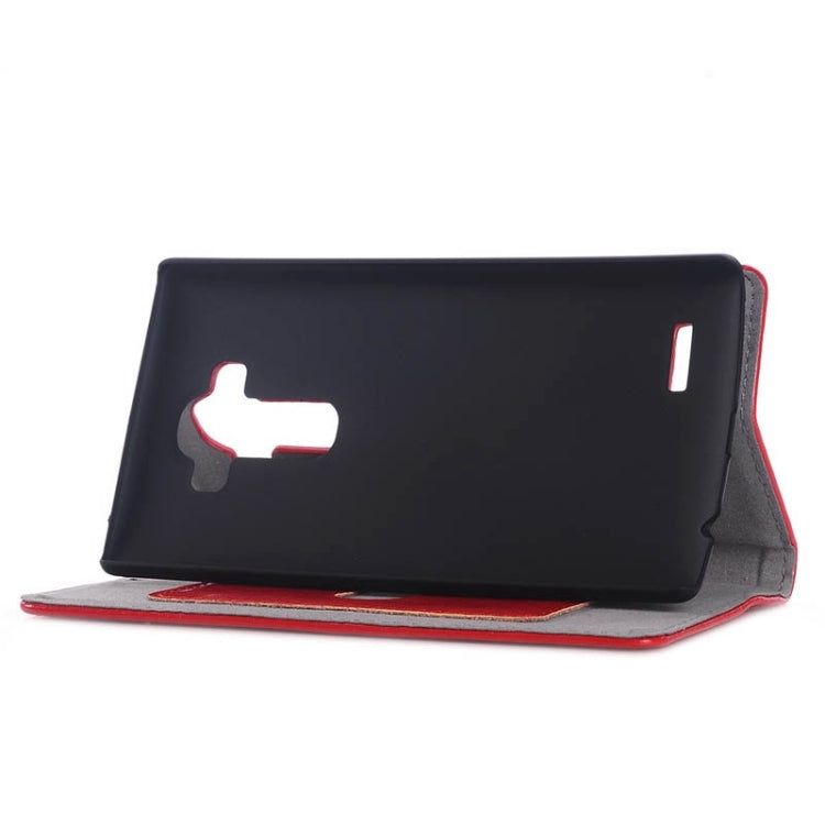 Crazy Horse Texture Horizontal Flip Genuine Leather Case with Card Slots & Holder for LG G4