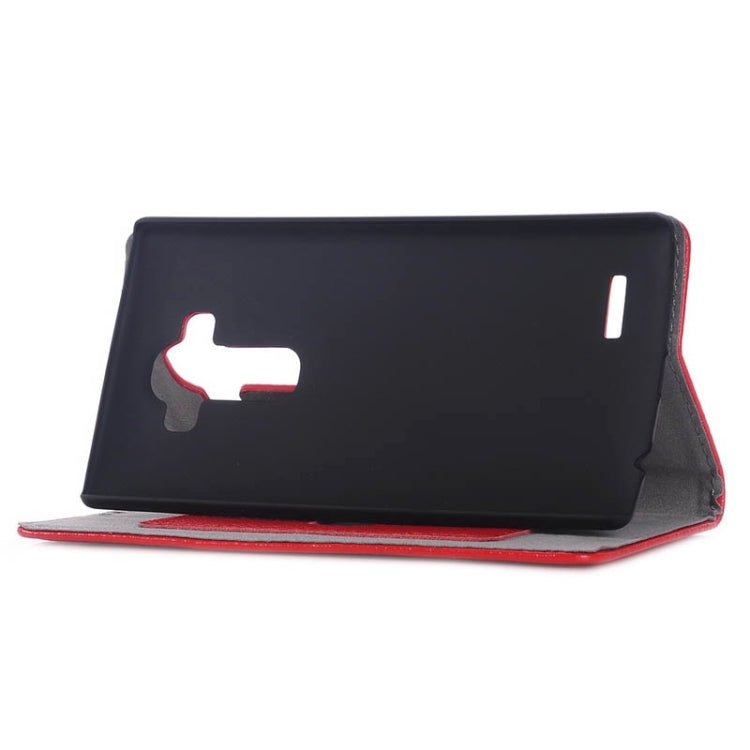 Litchi Texture Horizontal Flip Genuine Leather Case with Card Slots & Holder for LG G4