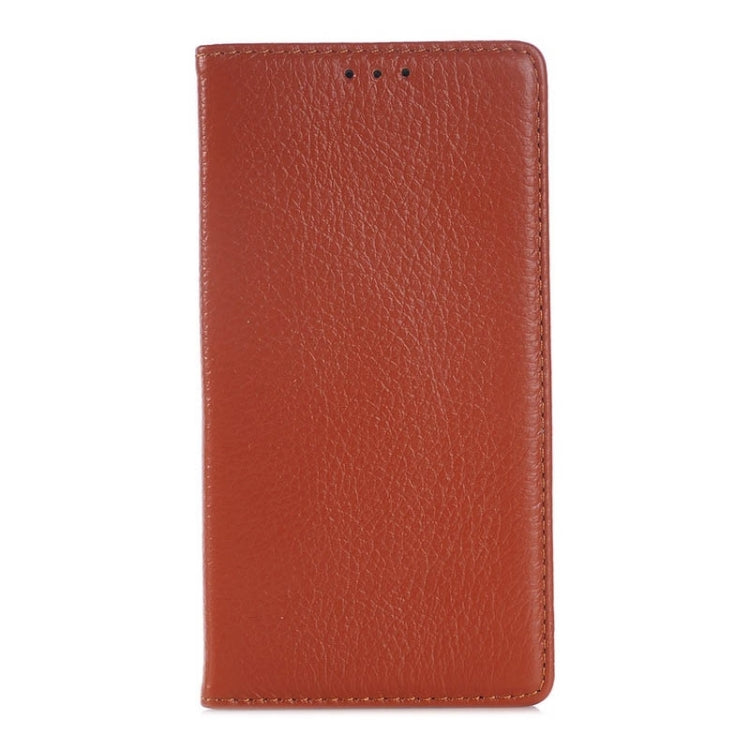 Litchi Texture Horizontal Flip Genuine Leather Case with Card Slots & Holder for LG G4