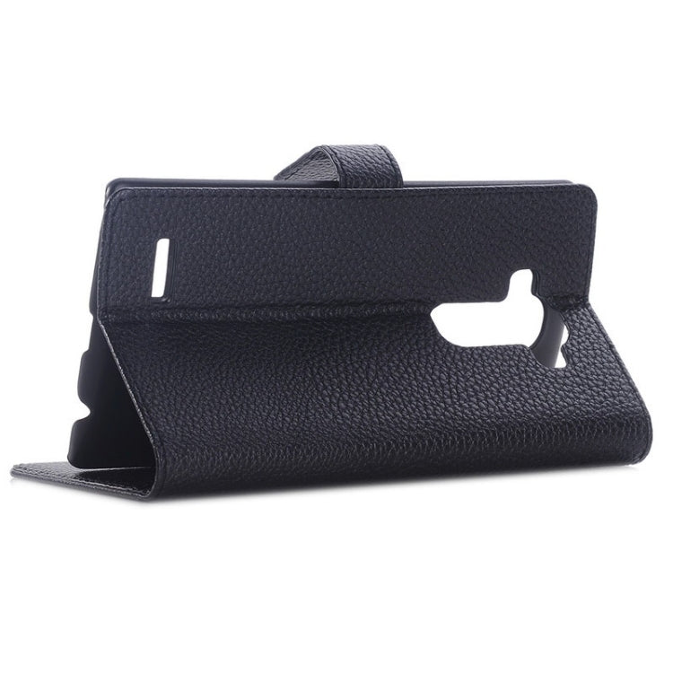 Litchi Texture Horizontal Flip Magnetic Buckle Leather Case with Card Slots & Wallet & Holder for LG G4