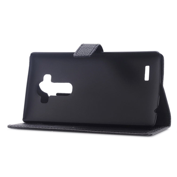 Litchi Texture Horizontal Flip Magnetic Buckle Leather Case with Card Slots & Wallet & Holder for LG G4