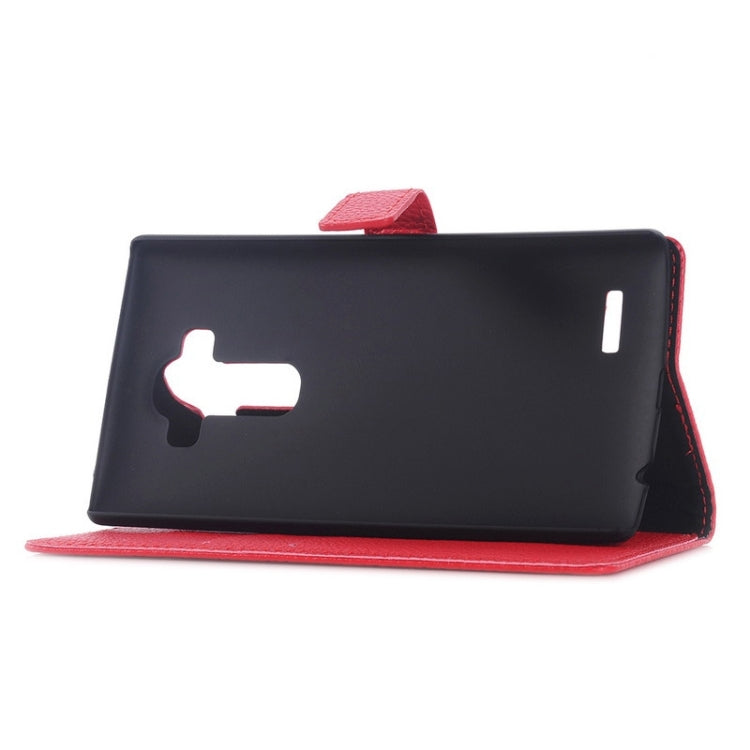 Litchi Texture Horizontal Flip Magnetic Buckle Leather Case with Card Slots & Wallet & Holder for LG G4